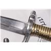 Image 3 : French model 1866 Chassepot bayonet w/ matching numbers scabbard. Brass handle, 22 3/4" carved blade