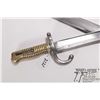 Image 6 : French model 1866 Chassepot bayonet w/ matching numbers scabbard. Brass handle, 22 3/4" carved blade