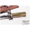 Image 5 : French model 1886 Lebel rifle bayonet w/ 20 1/2" cruciform blade, brass handle, scabbard and frog. S