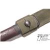 Image 10 : WWI British pattern 1907 rifle bayonet w/ scabbard and frog. Handle marked "SLA246" blade marked XOA