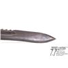 Image 16 : Swiss M-1914 Schmidt carbine saw back bayonet w/ metal scabbard and 18 7/8" L blade. Serial #41069. 