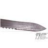 Image 17 : Swiss M-1914 Schmidt carbine saw back bayonet w/ metal scabbard and 18 7/8" L blade. Serial #41069. 