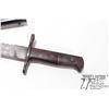 Image 3 : Swiss M-1914 Schmidt carbine saw back bayonet w/ metal scabbard and 18 7/8" L blade. Serial #41069. 