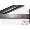 Image 4 : Swiss M-1914 Schmidt carbine saw back bayonet w/ metal scabbard and 18 7/8" L blade. Serial #41069. 