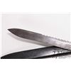 Image 5 : Swiss M-1914 Schmidt carbine saw back bayonet w/ metal scabbard and 18 7/8" L blade. Serial #41069. 