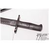 Image 6 : Swiss M-1914 Schmidt carbine saw back bayonet w/ metal scabbard and 18 7/8" L blade. Serial #41069. 