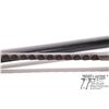 Image 9 : Swiss M-1914 Schmidt carbine saw back bayonet w/ metal scabbard and 18 7/8" L blade. Serial #41069. 
