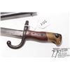 Image 2 : French model 1874 Gras bayonet w/ matching numbers scabbard. Serial #77442. Blade marked Mrc d Armes