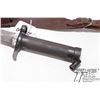 Image 2 : Swedish M1896 mauser bayonet w/ metal scabbard and leather frog blade and scabbard have crown mark, 
