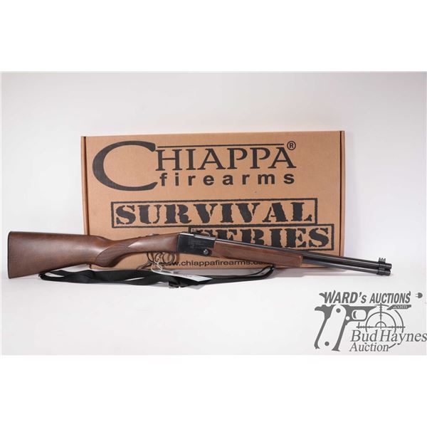 Non-Restricted rifle/ shotgun Chiappa Firearms model Double badger, 22 LR, .410, 3" Two shot hinge b