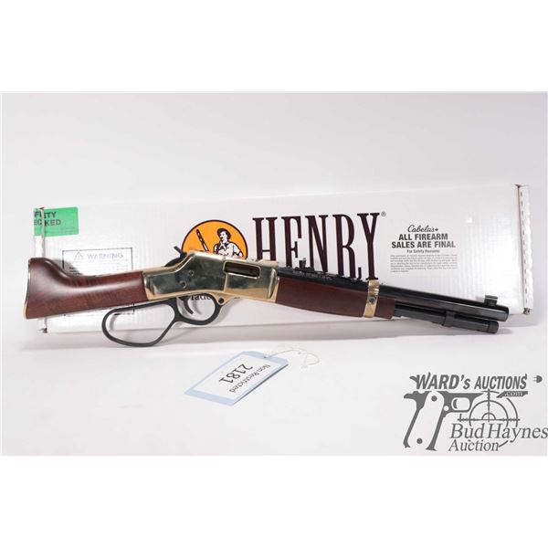 Non-Restricted rifle Henry model Big Boy Mare's Leg, .357 Magnum, 38 Spl lever action, w/ bbl length