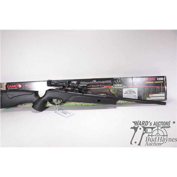 Non-Restricted air rifle GAMO model Big Cat 1400, .177 cal ( 1400 fps) Single shot hinge break, w/ b
