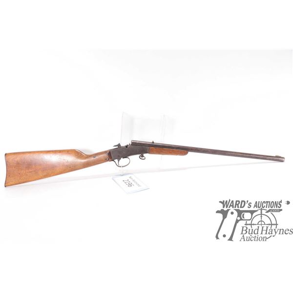 Non-Restricted rifle J. Stevens model Little Scout, 22 LR Single shot falling block, w/ bbl length 1