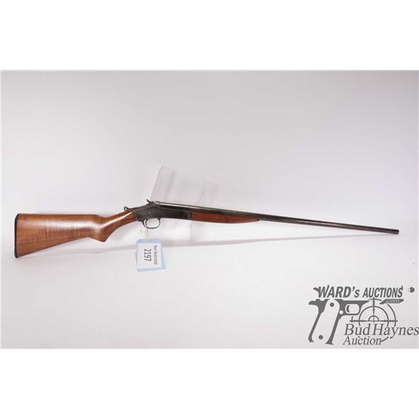 Non-Restricted shotgun Harrington & Richardson .410 unknown chamber Single shot hinge break, w/ bbl 