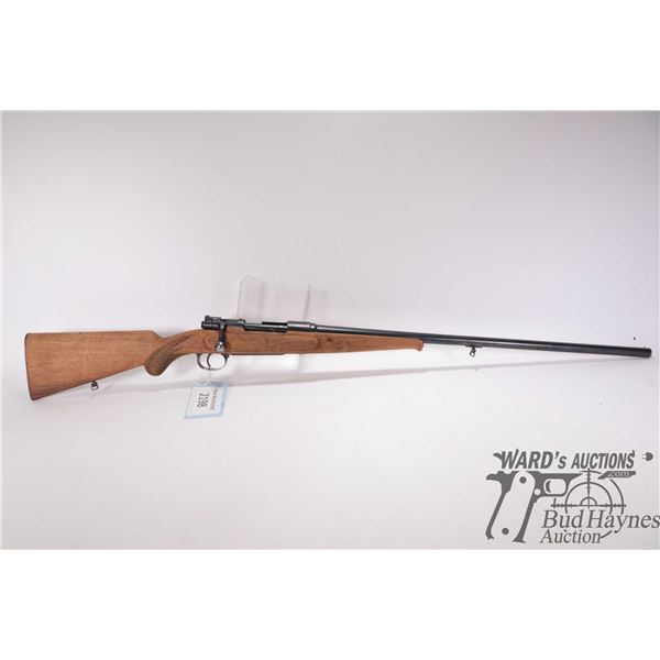 Non-Restricted shotgun Remo model II, 16 ga. unknown chamber bolt action, w/ bbl length 27" bore dia
