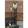 Image 4 : Parker crossbow w/ 175 weight and scope. Comes w/ soft case, 5 arrows and holder. Serial #447-10259