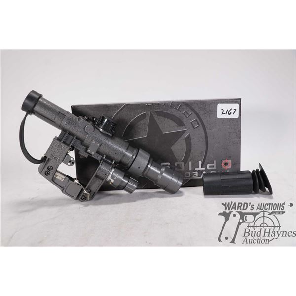 Appears new in box Vector Optics model #SCFF- 16 SVD Dragunov 3-9x24 scope