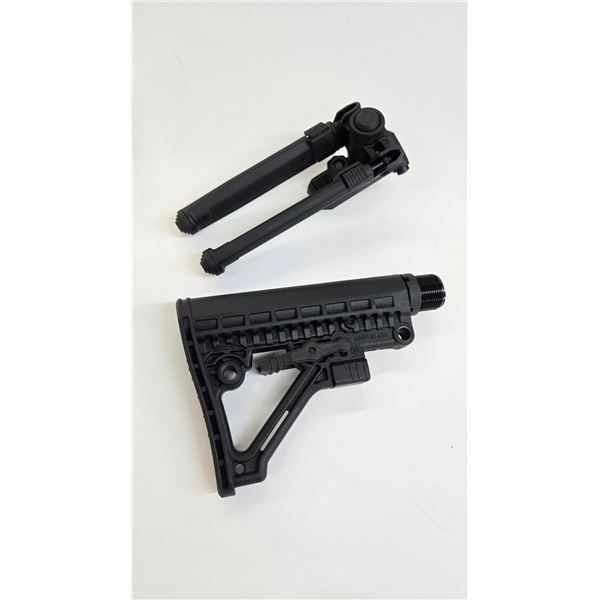 Adjustable buttstock and bi-pod