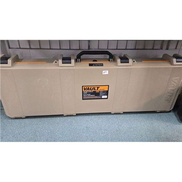 Pelican Vault large long case V800, interior cut to fit 1 rifle, 55" L x 17" W x8" D, Tan
