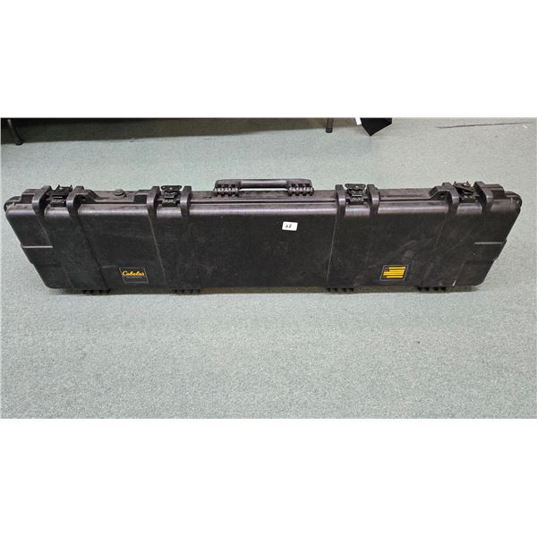 Cabela's H52 hard rifle case 52x11.5x4.5 foam lined with twist latches