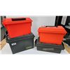 Image 1 : 4 assorted plastic ammo boxes