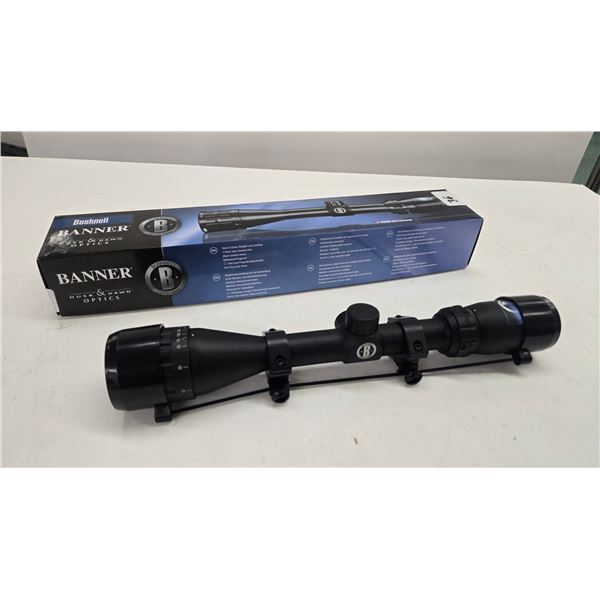 Bushnell Banner 4-12 x 40 mm scope w/ rings and original box