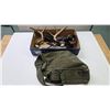 Image 1 : Selection of hunting items including gun sling, cleaning kits, pocket knife, head lamp, etc
