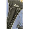 Image 5 : Selection of camp gear including garden axe, Bushnell Xtra wide 5x25 Binox, flash light and back pac