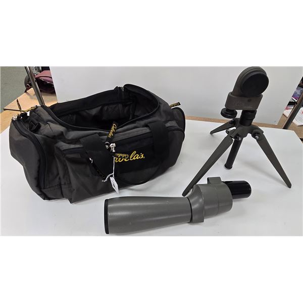Vintage Bushnell Space Master II spotting scope with tripod and carry bag