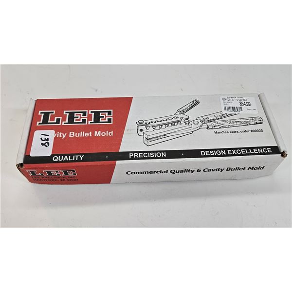 1 Lee six cavity bullet mold in 356 cal 125gr