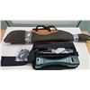 Image 1 : Caldwell ballistic Precision Chronograph in carry case, appears unused, and 2 soft rifle cases, 1 le