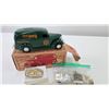 Image 1 : 2 Ducks Unlimited 60th anniversary collectibles including Ertl die cast 1938 panel van and a belt bu