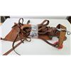 Image 5 : Quality western leather saddle by maker Matt Eberle of Highriver Alberta with floral design and high