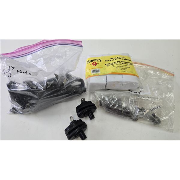 Selection of Enfield 303 parts including bolt and action, trigger guard, mag, etc, plus a selection 