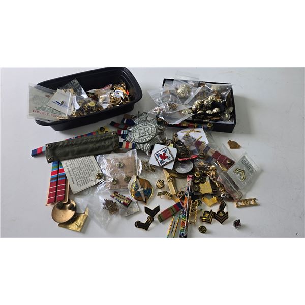 Selection of military pins and bars