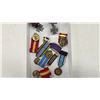 Image 2 : 9 miniature medals including Purple Heart with bar, 2 Victoria Cross, 2 US National Defense, Korean 