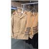 Image 1 : 2 vintage pieces of hunting clothing including a canvas large mens jacket with inner and outer pocke