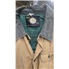 Image 2 : 2 vintage pieces of hunting clothing including half lined sears mens medium canvas jacket and a poss