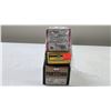 Image 1 : 3 boxes of 22cal bullets including a full 100 count Hornady 40g V-Max, 1 full 100 count box of speer