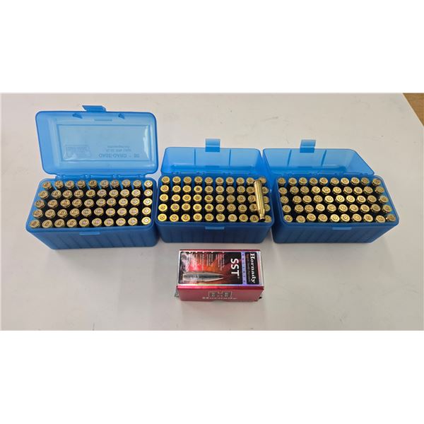 1 Full 100 count box of Hornady SST 25cal 117gr and 150 25-06 brass