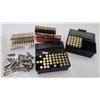 Image 1 : Selection of used brass including 44 243cal, 25 7mm, 40 30-06 cal, 32 30-30 cal and a bag of mixed b