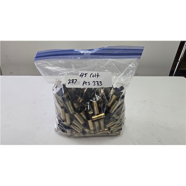Bag containing 373 45 colt brass