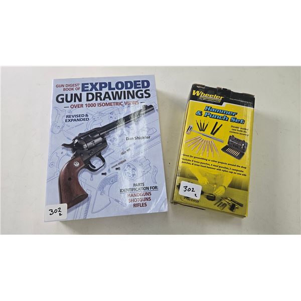 Wheeler hammer and punch set plus a gun digest exploded gun drawings manual