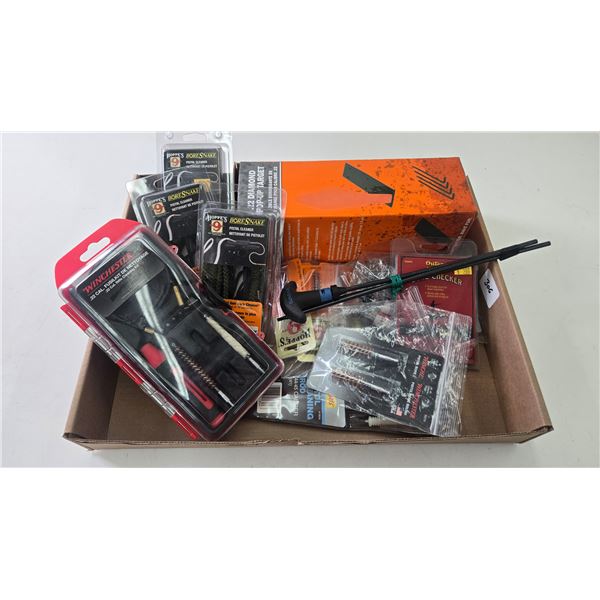 Champion 22 pop up target, selection of barrel leaning brushes and kit, all new product
