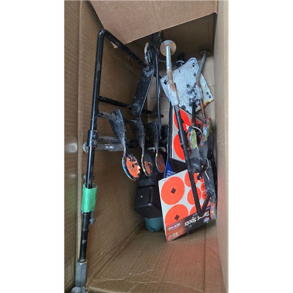 4 swinging targets and 2 packs of sticker targets