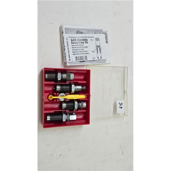 Lee 357 mag 4 die set with holder
