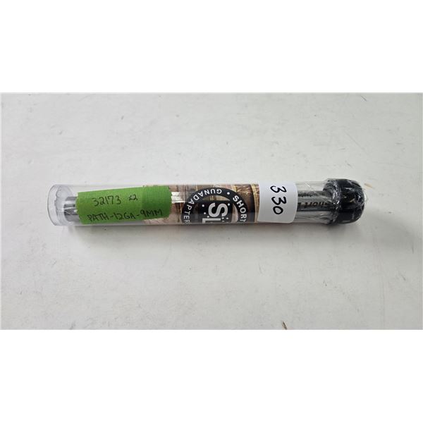 Short lane 12ga to 9mm shot gun adapter