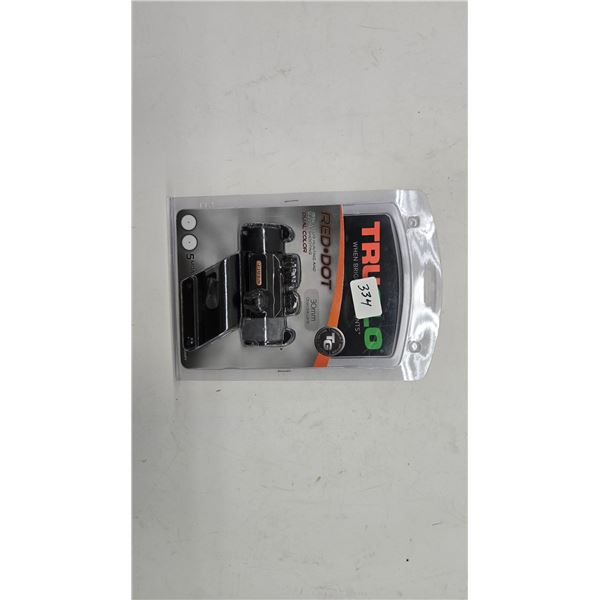 TruGlow red dot gun sight with saddle style mount