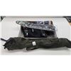 Image 1 : Wind River folding three leg stool, Butler Creek rifle sling, small equipment pack, water bottle cas