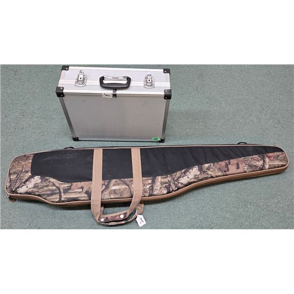 Allon 48" half camo half black soft rifle case and a hard handgun case w/ multi fit foam interior